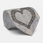 Digital Woodland Camouflage Heart op Camo Stropdas (Opgerold)