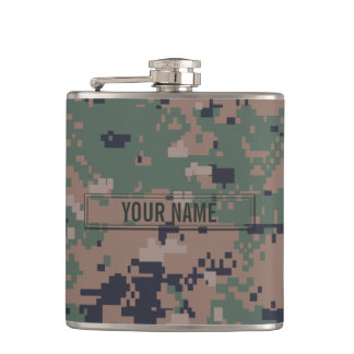 Digital Woodland Camouflage Heupfles