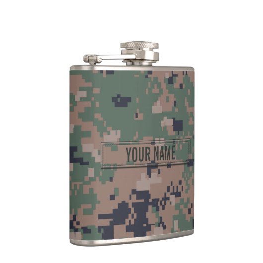 Digital Woodland Camouflage  Heupfles (Rechts)