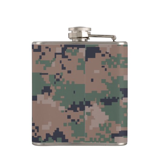 Digital Woodland Camouflage Heupfles (Achterkant)