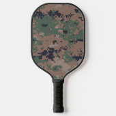 Digital Woodland Camouflage  Pickleball Paddle (Voorkant)