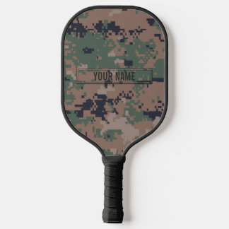 Digital Woodland Camouflage  Pickleball Paddle