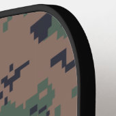 Digital Woodland Camouflage  Pickleball Paddle (Links Detail)