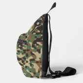 Digital Woodland Military Camouflage Pattern Sling Bag (Rechts)