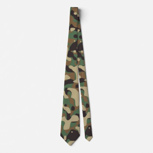 Digital Woodland Military Camouflage Pattern Stropdas (Voorkant)