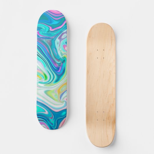 Digitalart Abstract Marbling G597 Skateboard (Voorkant)