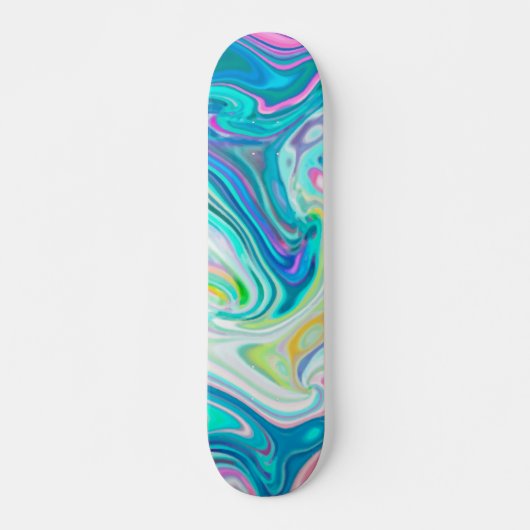 Digitalart Abstract Marbling G597 Skateboard (Voorkant)