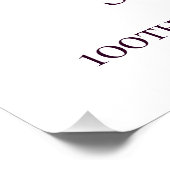 Digitale 100e verjaardag paarse Sering Bloem Perfect Poster (Hoek)