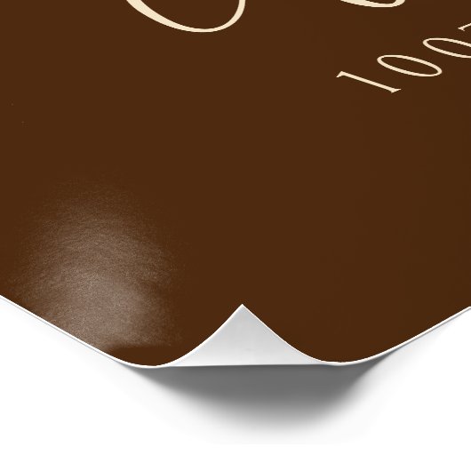 DIGITALE 100e verjaardag Pompoen Herfst Welkom Tek Perfect Poster (Hoek)