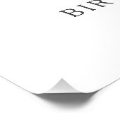 DIGITALE 18e verjaardag pompoen bloem Welkom Perfect Poster (Hoek)