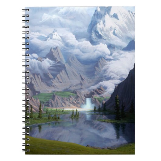 Digitale 3D illustrati Notitieboek (Voorkant)