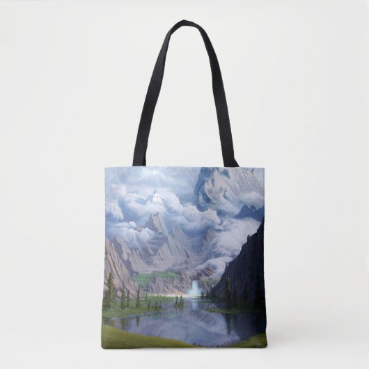 Digitale 3D illustrati Tote Bag (Voorkant)