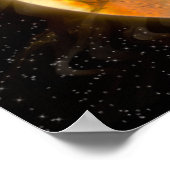 Digitale 3D-verlichting ruimteverdraaiing Poster (Hoek)