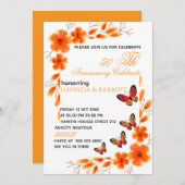 Digitale 50e verjaardag uitnodiging voor vrouwen,  (Voorkant / Achterkant)