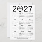 Digitale aangepaste 2027 kalender met logo | Downl Kaart (Voorkant)