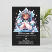 Digitale Aangepaste Prinses Verjaardag Kaart (Staand voorkant)