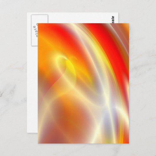 Digitale Abstracte computerverf Briefkaart (Voorkant / Achterkant)