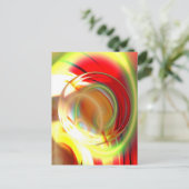 Digitale Abstracte computerverf Briefkaart (Staand voorkant)