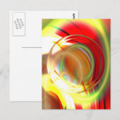 Digitale Abstracte computerverf Briefkaart (Voorkant / Achterkant)