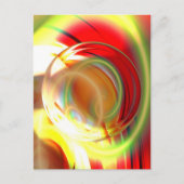 Digitale Abstracte computerverf Briefkaart (Voorkant)