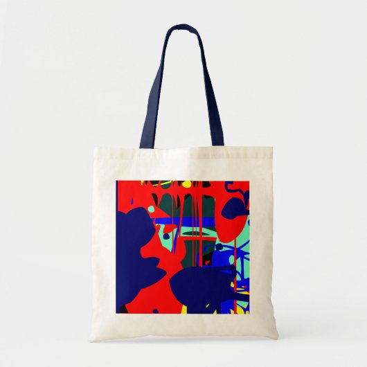 Digitale abstracte expressionist 08 tote bag (Voorkant)
