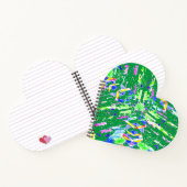 Digitale abstracte kunst die we chaos noemen notitieboek (Binnen)