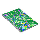 Digitale abstracte kunst die we chaos noemen notitieboek (Rechterzijde)