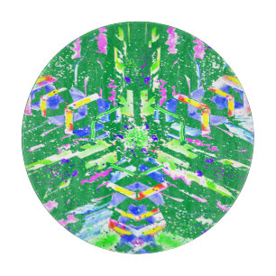 Digitale abstracte kunst die we chaos noemen snijplank