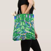 Digitale abstracte kunst die we chaos noemen   tote bag (Dichtbij)