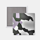 Digitale Abstracte kunst met gefragmenteerde droom Magneet (Voorkant / Achterkant)