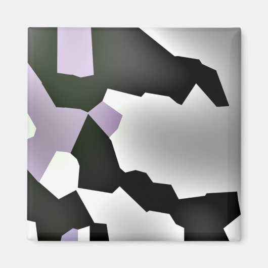 Digitale Abstracte kunst met gefragmenteerde droom Magneet (Voorkant)