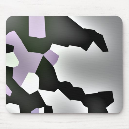 Digitale Abstracte kunst met gefragmenteerde droom Muismat (Voorkant)