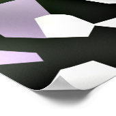 Digitale Abstracte kunst met gefragmenteerde droom Poster (Hoek)