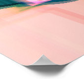 Digitale Abstracte kunst met "inkt" Poster (Hoek)