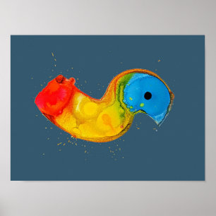 Digitale Abstracte kunst Poster