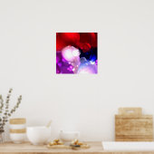 Digitale Abstracte kunst Poster Print (Keuken)