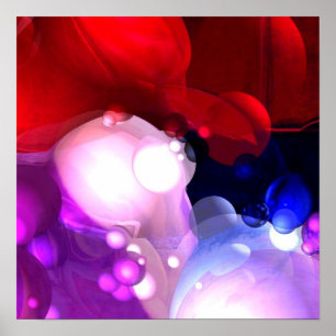 Digitale Abstracte kunst Poster Print