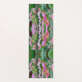 Digitale Abstracte kunst yoga mat Trendy roze & mu (Achterkant)
