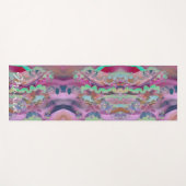 Digitale Abstracte kunst yoga mat Trendy roze & mu (Voorkant (horizontaal))