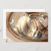 Digitale Abstracte kunstuitnodiging Kaart (Voorkant / Achterkant)