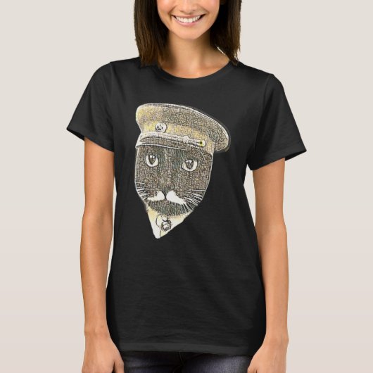 Digitale Abstracte Schilderij Van Een Kat 70 T-shirt (Voorkant)