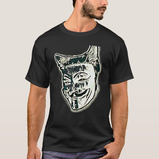 Digitale Abstracte Schildering Van Een Kat 33 T-shirt (Voorkant)