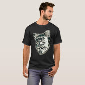 Digitale Abstracte Schildering Van Een Kat 33 T-shirt (Voorkant volledig)
