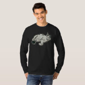 Digitale Abstracte Schildering Van Een Kat 67 T-shirt (Voorkant volledig)