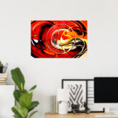 Digitale Abstracte Schilderkunst Print Computerkun (Thuiskantoor)