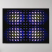 Digitale abstracte supernatuurlijke vormgeving op  poster (Voorkant)