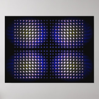 Digitale abstracte supernatuurlijke vormgeving op poster