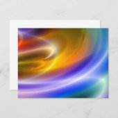 Digitale Abstracte uitnodigingen (Voorkant / Achterkant)