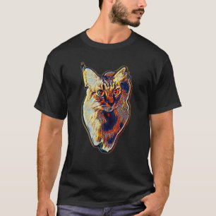 Digitale Abstracte verf van een CAT 35 T-shirt