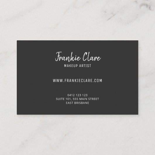 Digitale Abstracte vormgeving met Gold Details Visitekaartje (Achterkant)